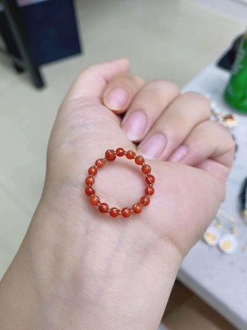 優化樹脂編織指環 開口 14K包金手工編織 K219