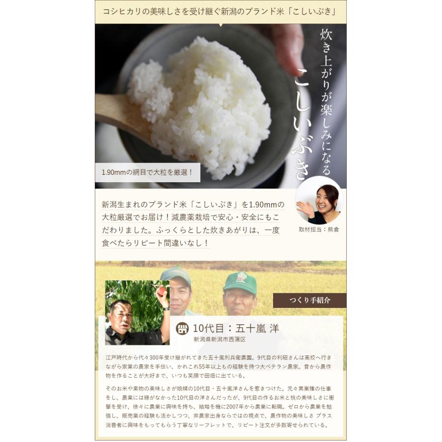 減農薬・減化学肥料 新潟産 炊きあがりが楽しみになるこしいぶき 玄米25kg 五十嵐利兵衛農園 送料無料