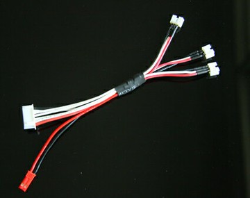 Eflite 130X 電池 6S轉3個2S充電線， 充電轉接線 130X電池專用