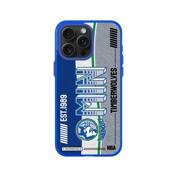 iPhone 15 Pro Max JellyTint 激光藍 - NBA - 復古球員卡-明尼蘇達灰狼 Minnesota Timberwolves - Vintage Card