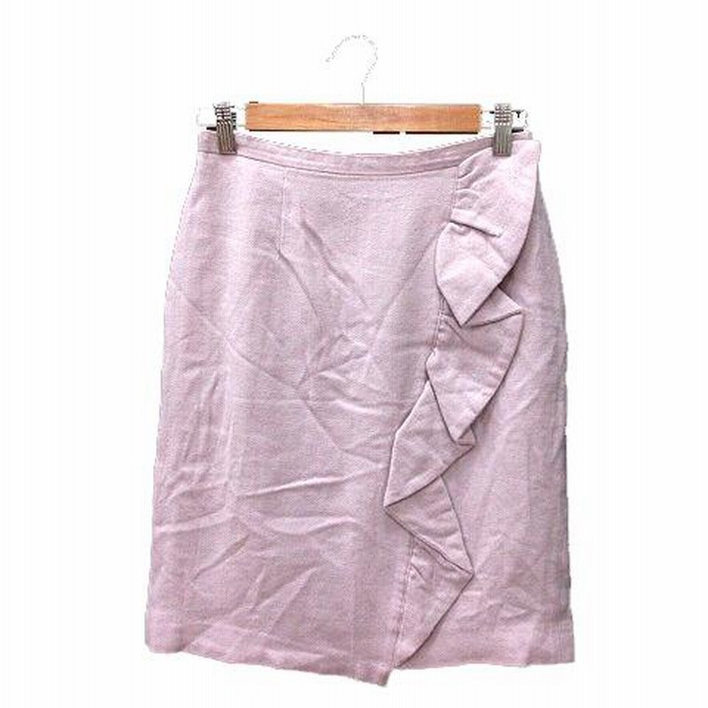 アプワイザーリッシェ Apuweiser-riche タイトスカート ひざ丈 フリル  