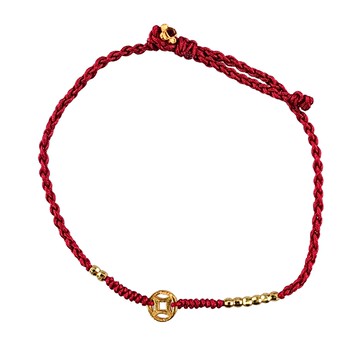 招財納福錢幣手鍊  (招財運/聚財庫/納福氣/事事順心/招貴人)