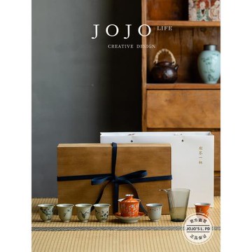 JOJO'S L. PD.plan.整套陶瓷功夫泡茶碗手繪詩文茶具家用 | 驅策