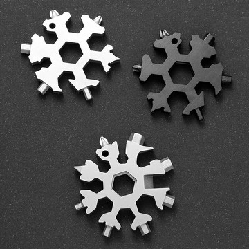 多功能雪花扳手不銹鋼內六角家用18合一八角萬能便攜雪花板手工具