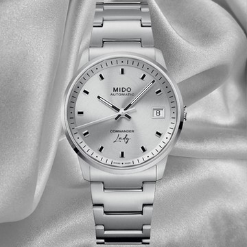MIDO美度 官方授權 COMMANDER 香榭系列 典雅機械腕錶 母親節 禮物 推薦 35mm / M0212071103100