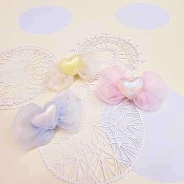 童-炫彩愛心花紗壓夾（彩混）