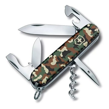 【Victorinox 瑞士維氏】瑞士刀 SPARTAN 12用刀-迷彩(1.3603.94)【墊腳石】