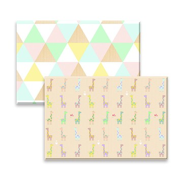 韓國 baby care crown pvc 雙面爬行遊戲墊 多彩小鹿(185*125)