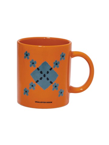 FLOWER ARGYLE MUG [ORANGE]