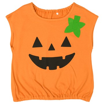 akachan honpo - 萬聖節 防髒衣-南瓜-橘色 (70~80cm)