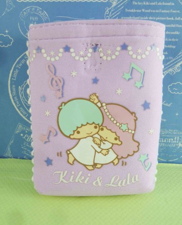 【震撼精品百貨】Little Twin Stars KiKi&LaLa 雙子星小天使~手機收納袋_紫