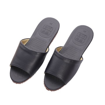333 經典仿皮室內拖鞋-藍