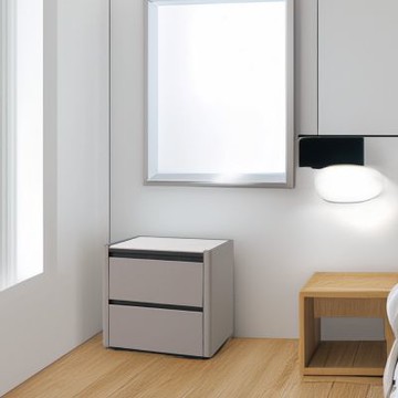 文創集 瑪奇芬1.7尺皮革岩板二抽床頭櫃-51x41x49cm免組