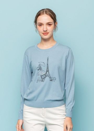 法式假期百搭針織衫