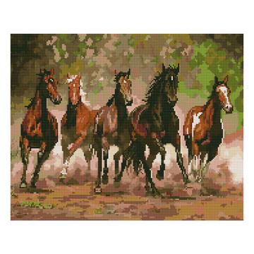 ArtLife 藝術生活 鑽石畫 策馬奔騰  40 x 50cm  GJ4301