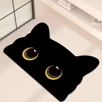 ⚡免運臺灣有貨⚡貓咪硅藻泥浴室地墊洗手間耐臟速幹腳墊子淋浴間易打理防滑吸水墊