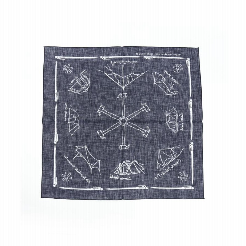 スノーピーク 大判 バンダナ OG Cotton NOASOBI Bandana Snow