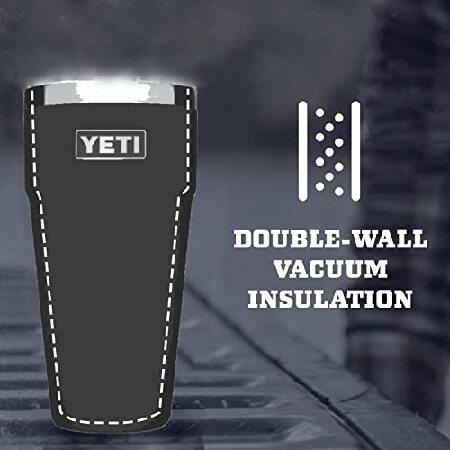 YETI Rambler 26 oz Stackable Cup, Vacuum Insulated, Stainless Steel with No Lid, Navy並行輸入品