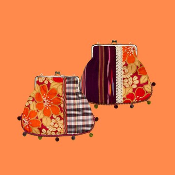 【台灣原生態】花車口金包(大)日系錢包/斜背包/手拿包/手作禮物