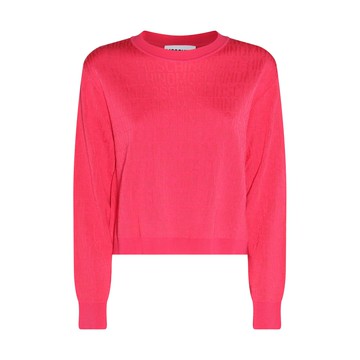 Moschino - Fuchsia Virgin Wool And Viscose Blend Sweater