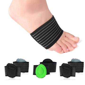 los1346磁石足心墊扁平足支撐減震護口腳套彈力繃帶羽毛球跑步運動前掌墊