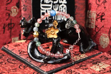 原礦天然草莓晶手鍊 S925純銀 水草瑪瑙 藍晶石隔珠 客製化設計