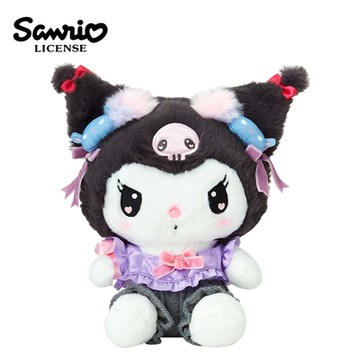 日本正版 酷洛米 絨毛玩偶 24.5cm 娃娃 玩偶 庫洛米 Kuromi 三麗鷗 SANRIO - 157480