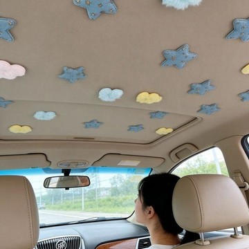 🔥臺灣熱賣⚡️汽車頂棚修復釘 星星裝飾釘遮醜遮擋釘 內飾頂布脫落固定卡扣雲朵🎉