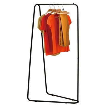 ikloo 宜酷屋 簡約單桿吊衣架 83W*44D*150H cm 2.47kg 1個  黑  83W x 44D x 150H cm