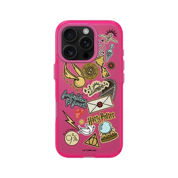 iPhone 16 Pro Clear 粉漾桃 - 哈利波特 Harry Potter - Sticker - 霍格華茲校園生活