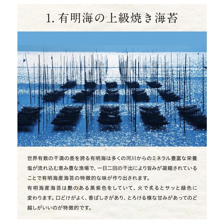 佐賀県有明産 味付海苔  「有明海」で育った栄養豊富な海苔。8切160枚入。