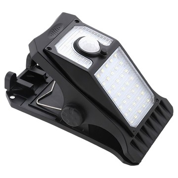 免釘免鑽高亮太陽能感應燈-黃光  1個