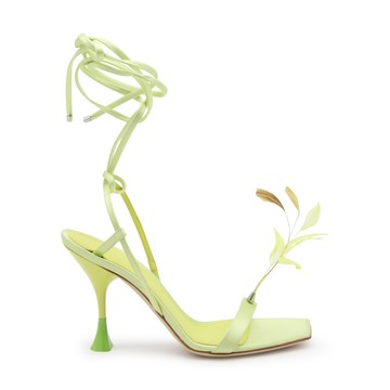 3juin - Light Green Leather Kimi Sandals