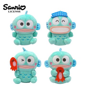 日本正版 人魚漢頓 絨毛玩偶 11.5cm 娃娃 玩偶 HANGYODON 三麗鷗 SANRIO --- 430485