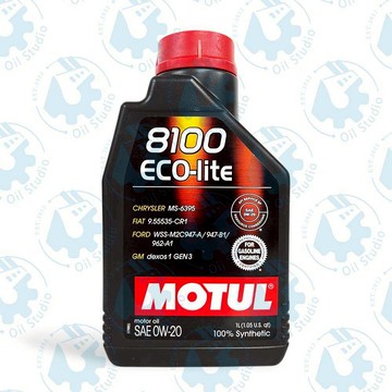《油工坊》MOTUL 8100 Eco lite 0W20 全合成 長效 機油 節能 省油 SP GF-6A