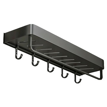 浴室置物架 50公分  黑色  1個