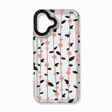 iPhone 16 Plus 殼 TRON iPhone 16 PLUS 條紋透明小花A款 太空殼 透白款 手機殼