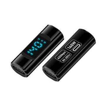 Kamera Type-C母轉Type-C母 數顯PD轉接頭 數據顯示轉接器 充電 傳輸 140W/28V/5A