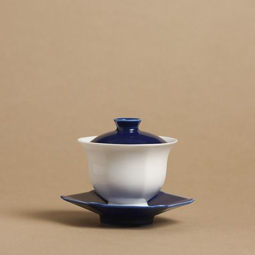 【茶品名】🍵蓋碗 三才碗 二才碗 泡茶杯德化三才陶瓷蓋碗雙色薄胎泡茶蓋碗茶中式手工家用功夫茶具茶碗