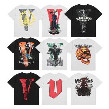 VLONE FOG FARMS death死神限定款短袖寬松圓領T恤ins高街限定大V