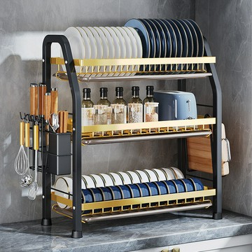 ??快速出貨 可開發票 碗碟瀝水架家用臺面砧板收納置物架廚房碗筷收納架瀝水碗架