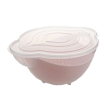 保鮮收納盒瀝水籃冰箱廚房水果蔬菜帶蓋塑膠-米/粉/藍/綠【AAA4882】