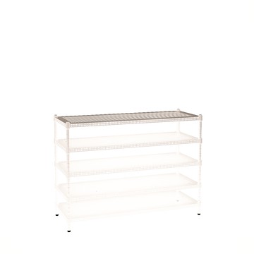 [客尊屋]粗管/沖孔/45x120x90hcm 白騎士沖孔 五層架白騎士