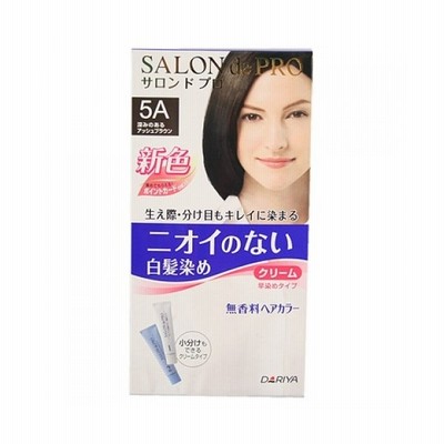 ダリヤ サロンドプロ 無香料ヘアカラー 早染めクリーム (白髪用) 5A 深みのある アッシュブラウン