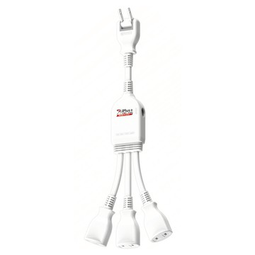 iPlus 保護傘 1切3座可轉向電源線組 PU-2030  0.32m  白色  1組