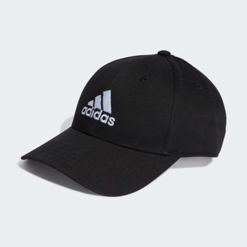 ADIDAS 帽子 BBALL CAP COT 黑 基本款 棒球帽 老帽 II3513