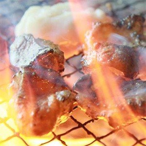 バーベキュー豚肉味付けホルモン醤油仕立て　福島県産