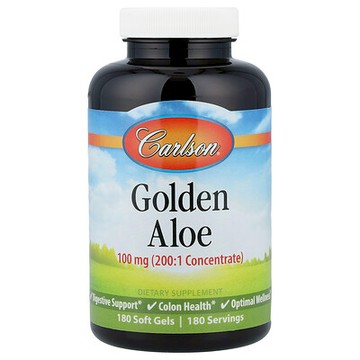 Carlson, 金蘆薈，100 毫克，180 粒軟膠囊
