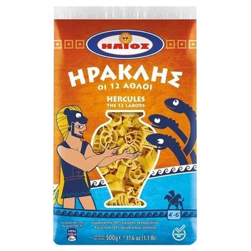 HELIOS Pasta 海克力斯造型義大利麵 500g 口感Q彈  1包