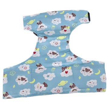 SassyDog 涼感肚兜/胸背 小熊風  頸圍40~45 x 肚圍55~60 x 身長25cm  藍色  1件